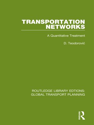 cover image of Transportation Networks